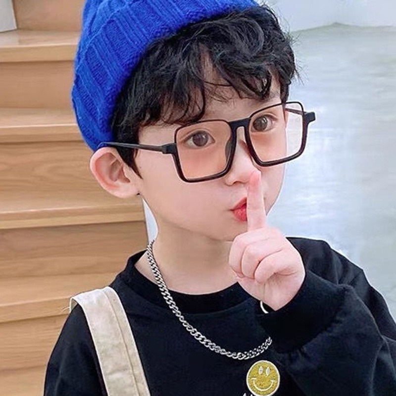 Kính Mát Nửa Gọng Vuông Màu Nâu Phong Cách Retro Thời Trang