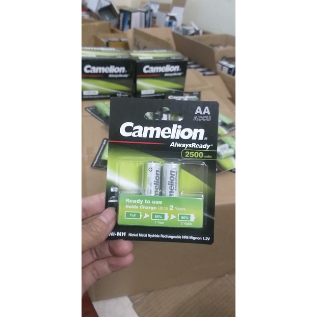 Pin tiểu sạc AA dung lượng 2500 mah ( 1.2V) hàng chính hãng