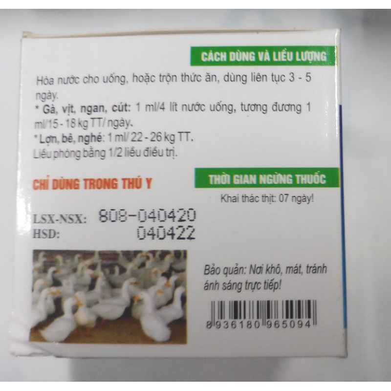AZ one gold lọ 10ml Tilmicosin 30%  hen, khẹc hsd 02/07/2024