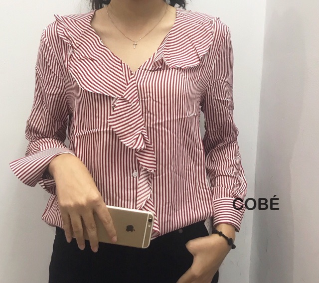 Sơmi viền bèo xuất xịn
