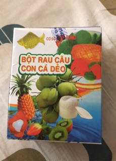 Bột gói rau câu con cá dẻo 12gr