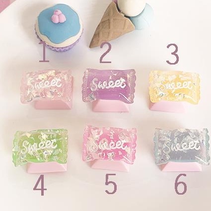 Keycap Candy Kẹo Lấp Lánh OEM R4 Nút Bàn Phím Cơ