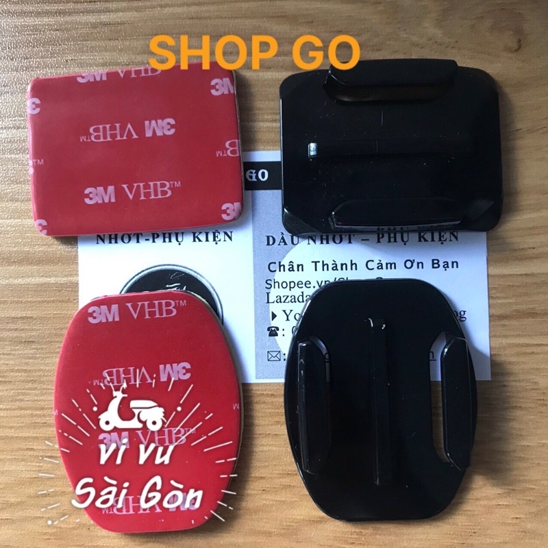 4 Món KEO 3M Vuông + ÔVan + Đế Thẳng + Đế Cong Dán Camera Hành Trình