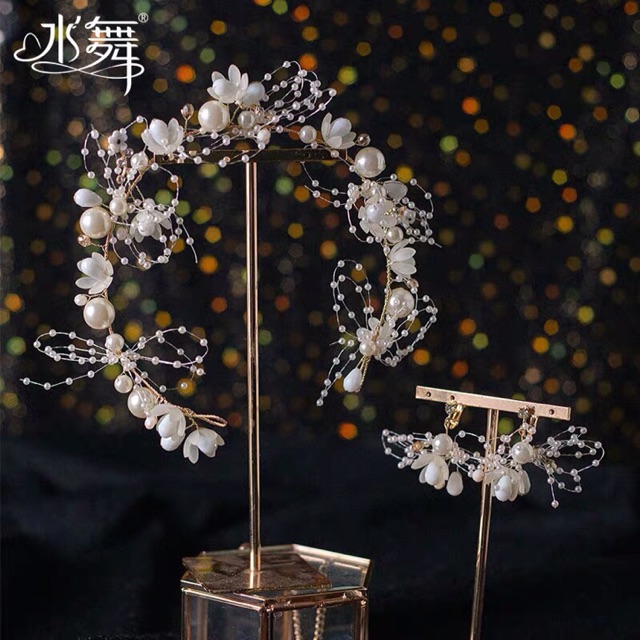 [Phụ kiện cô dâu] Dây hoa hạt - MS450
