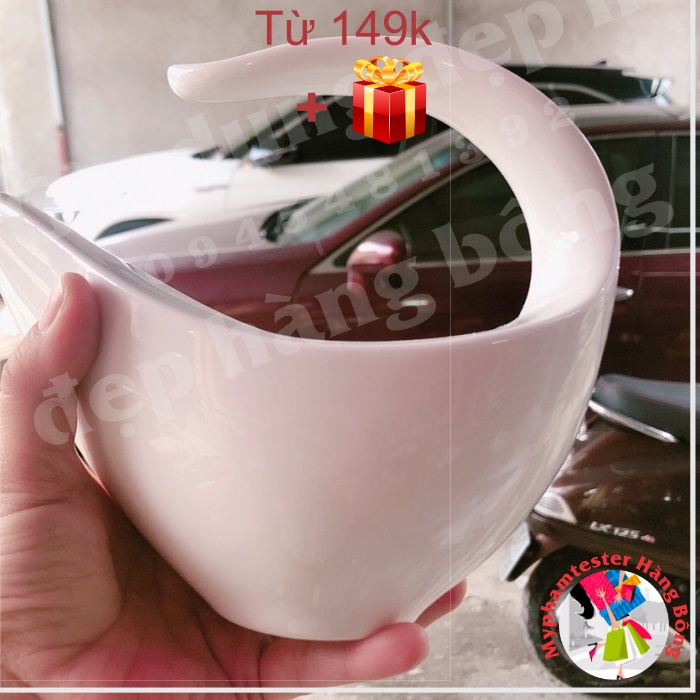 (MINH LONG) Bộ trà 0.45 L - Anh Vũ - Trắng Ngà