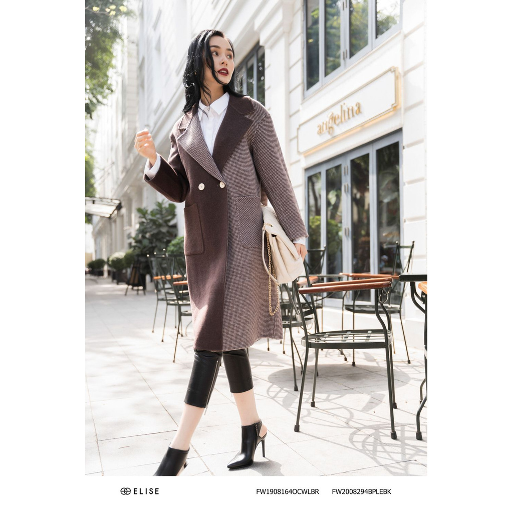 Quần da đen khóa tui Elise | BigBuy360 - bigbuy360.vn