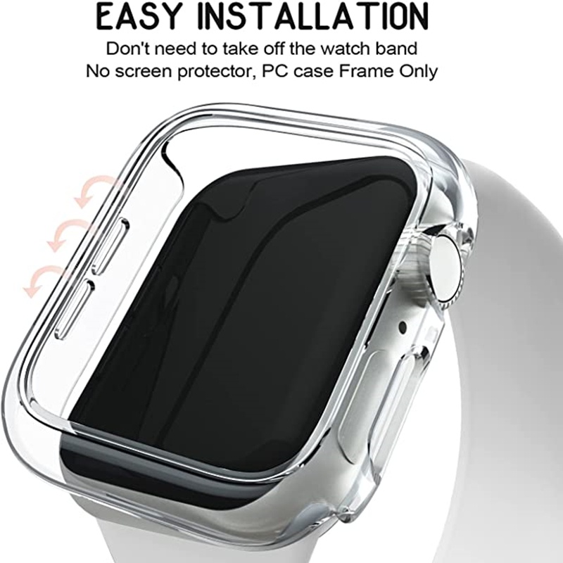 Ốp Bảo Vệ Bằng PC Cứng Siêu Mỏng Chống Sốc Cho Apple Watch Series 7 45mm iwatch 41mm