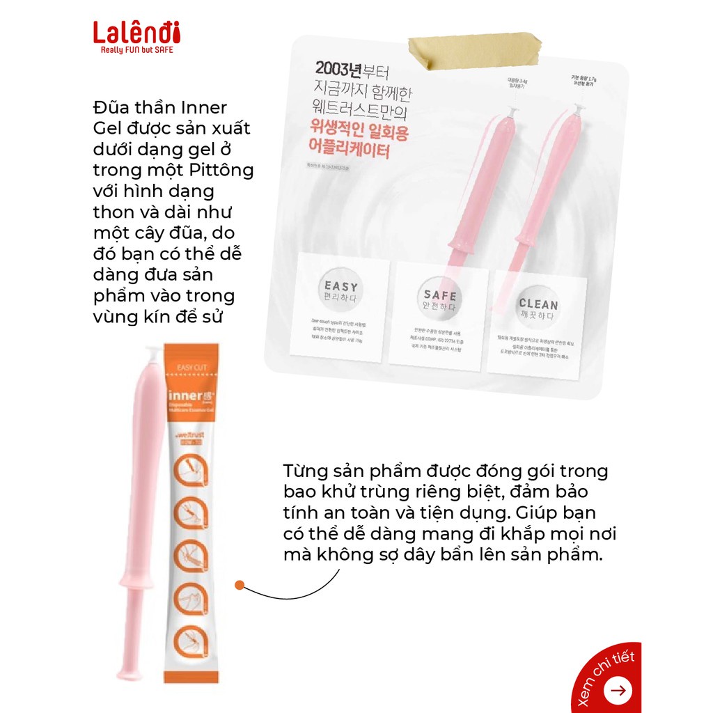 Gel Inner vệ sinh vùng kín (dòng Multicare Essence) (Gói 6 ống) | Lalendi Store