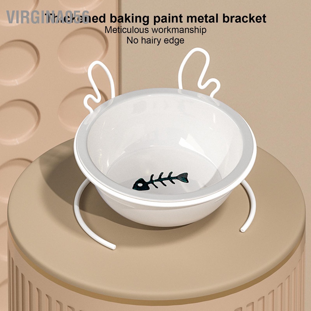 Có thể bán buôn Bát ăn chống gù cho chó mèo sứ thủy tinh đơn đôi, bát ăn chống kiến Virgina056 Hàng giao ngay