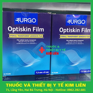 URGO OPTISKIN FILM - Size 7,3cm x 8cm - Băng Dán Trong Suốt Vô Trùng