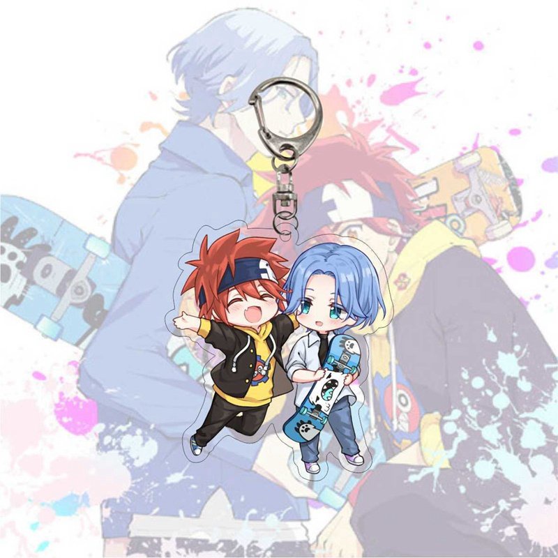 Móc khóa SK8 The Infinity xinh xắn chibi anime Mica trong acrylic cute trượt ván