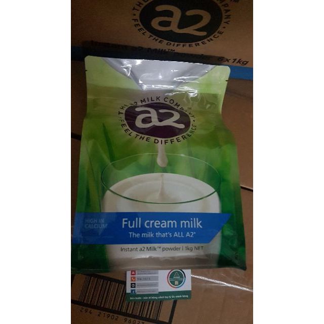 Sữa bột A2 nguyên kem date mới nhất 1kg Úc  A2 full cream