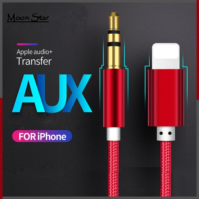 Dây cáp âm thanh AUX jack cắm 3.5mm cho iPhone 7 8 Plus X XS Max XR iOS 12