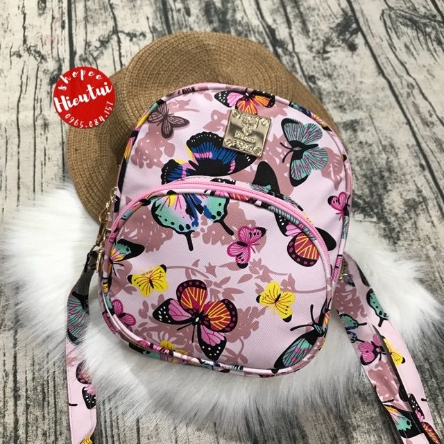 Ba lô kiêm túi chéo mini nữ đi chơi, đi học hình gấu trắng thời trang nữ hot mùa hè 2020