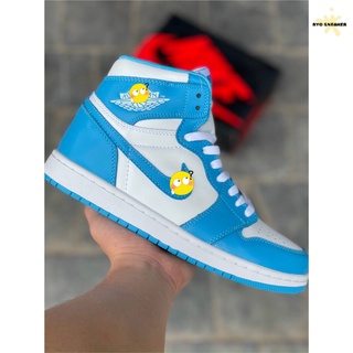 Giày Thể Thao 🌿FREESHIP🌿 Giày Sneaker JD1 Xanh Dương Cổ Cao Nam Nữ