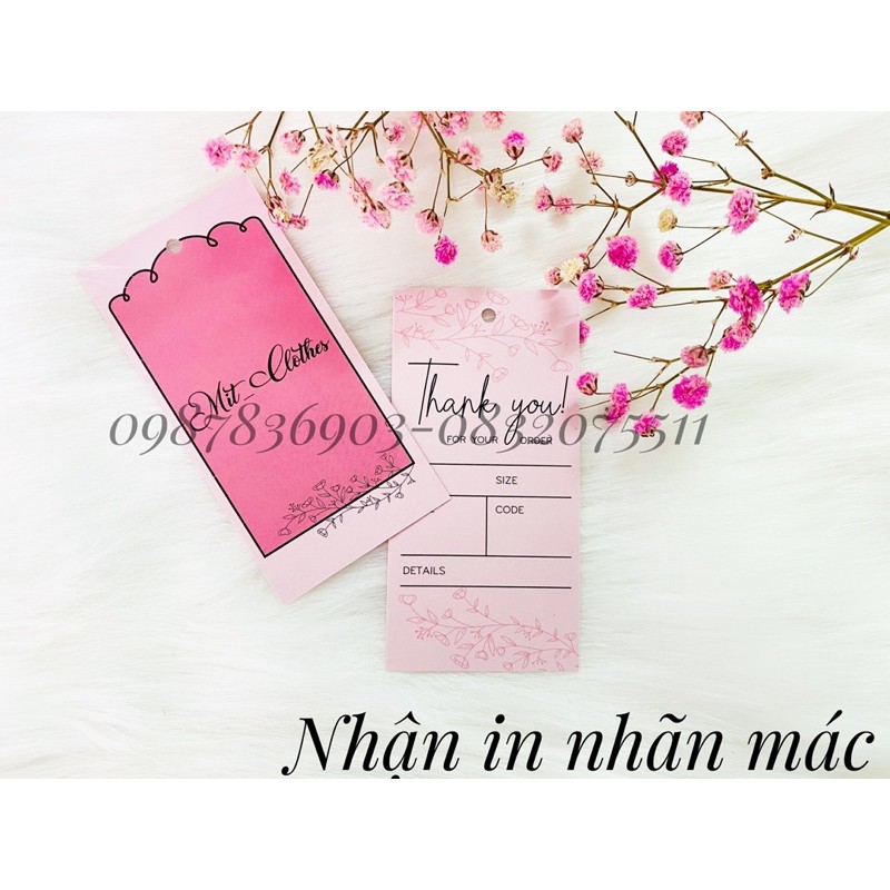 tem nhãn mác quần áo, mác dệt, mác cao su, mác in lụa, mác in cotton , name card, thẻ tag, dây treo thương hiệu, túi hộp