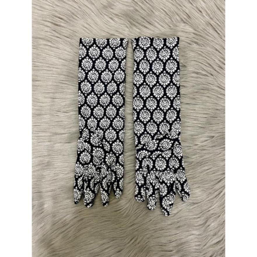 Gang tay chống nắng thun lanh cao cấp dài 35 cm, 4 tất