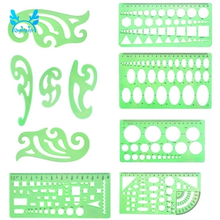 Thước vẽ đường cong bản vẽ kỹ thuật thiết kế tòa nhà văn phòng trường học