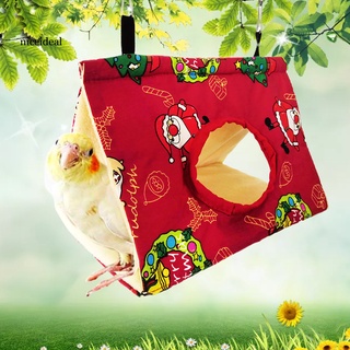 Tổ Chim Hình Tam Giác Bằng Vải Flannel Thoải Mái Treo Lồng Chim Vẹt