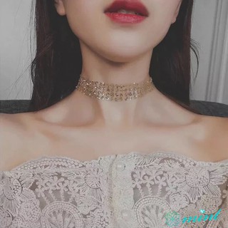 Dây chuyền dạng lưới đính kim sa