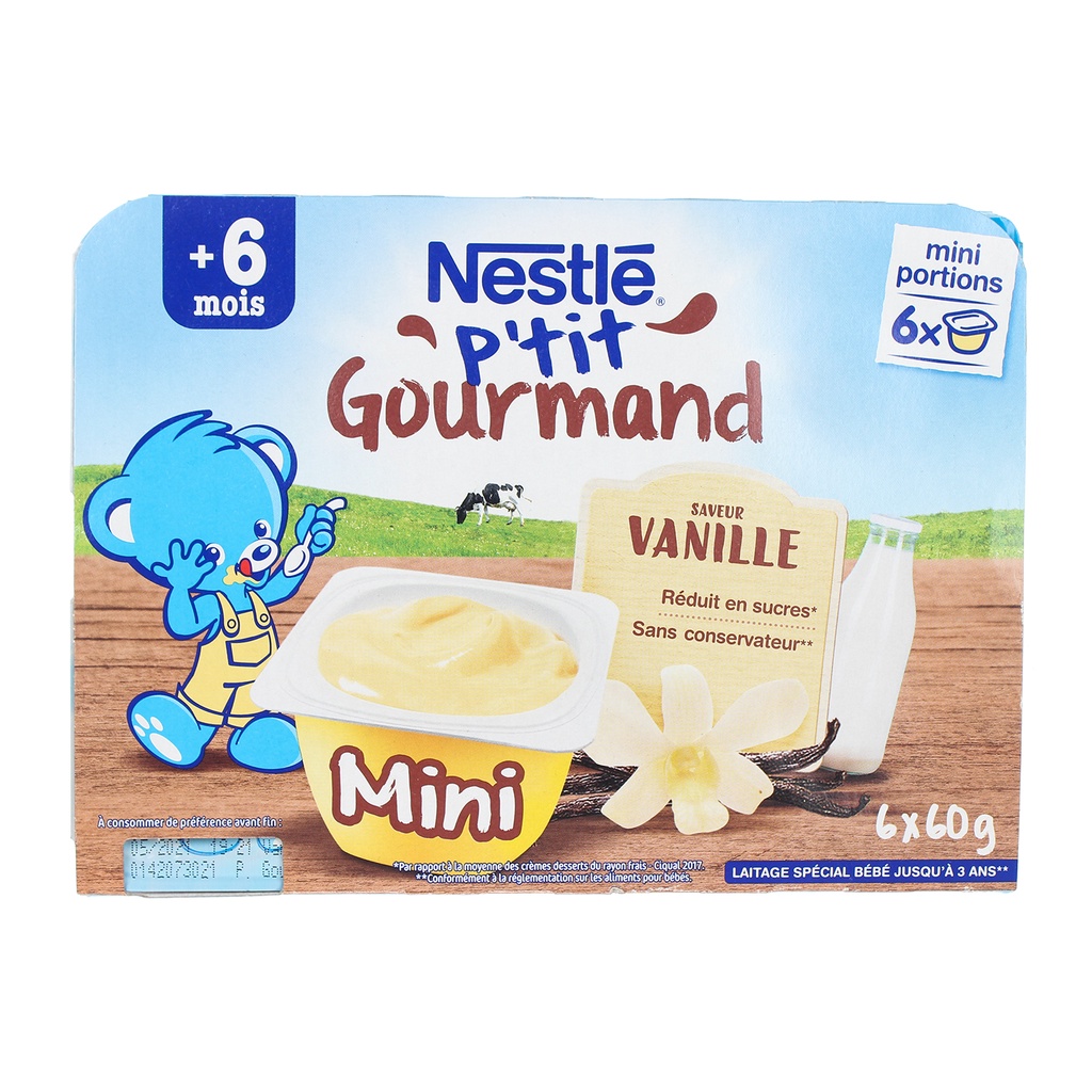 Váng sữa trẻ em nestle pháp vị vani 60g x 6 hộp 6m+ date cập nhật mới nhất - ảnh sản phẩm 2