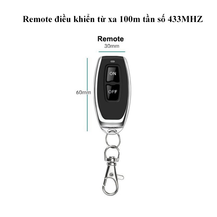 Remote điều khiển từ xa 100m tần số 433MHZ - remote 2 nút - tay điều khiển