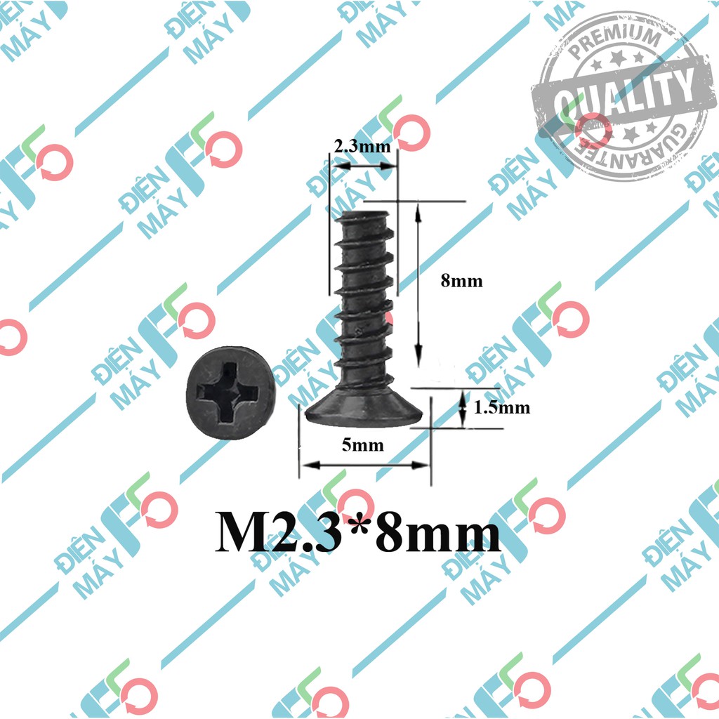 DMF5 Vít các loại chuyên dùng cho vỏ hộp pin, vỏ máy (Túi 100 vít)