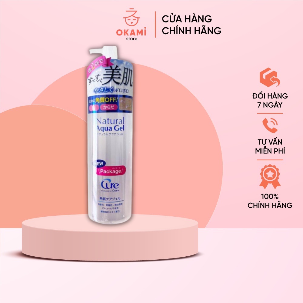 Tẩy Da Chết Cure Natural Aqua Gel Hàng Nhật Nội Địa 250ml maneki