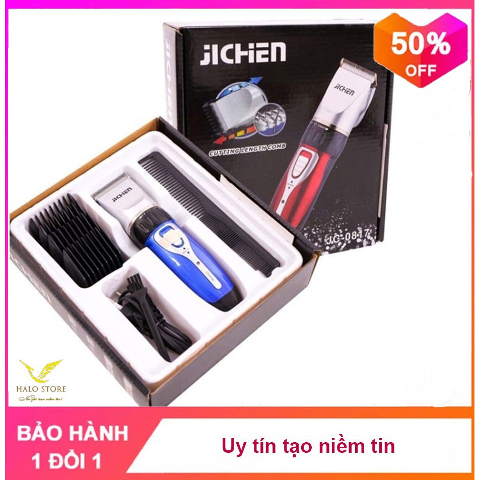 Tông Đơ Cắt Tóc Trẻ Em JICHEN 0817 TẶNG Bộ Kéo Tỉa - Máy Đa Năng Cho Bé Sơ Sinh Dưới 6 Tháng An Toàn Tiện Lợi