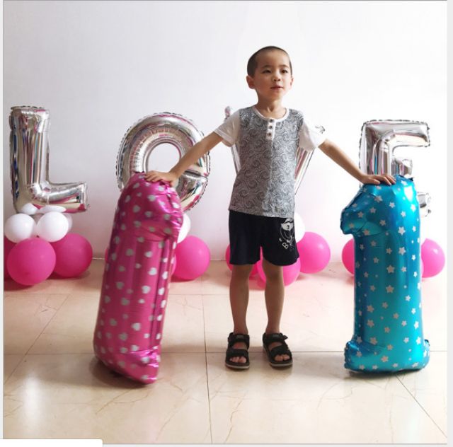 Bóng số sinh nhật size to cao 70cm dùng trang trí tiệc sinh nhật đẹp