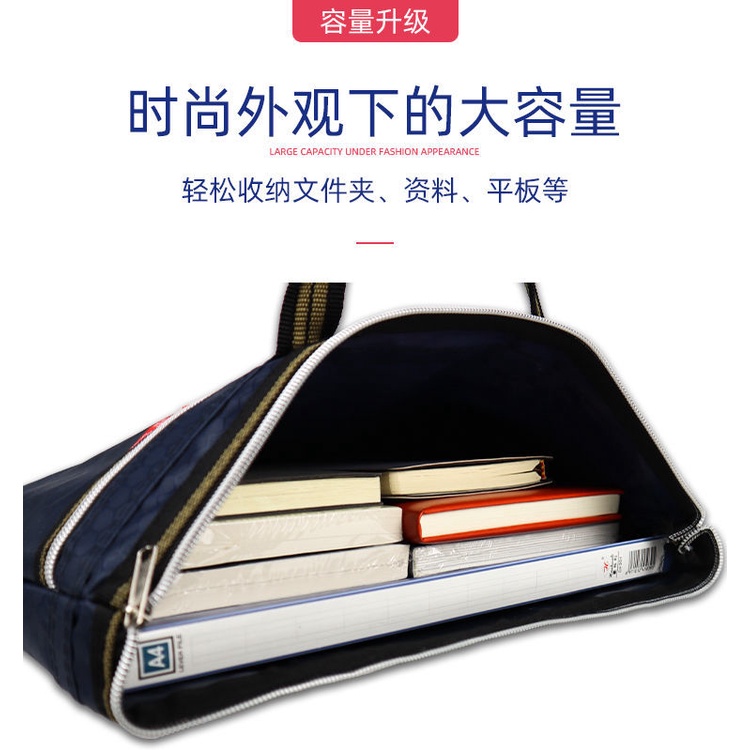 Túi đựng tài liệu bằng vải Canvas sức chứa lớn có khóa kéo chống thấm nước NSGSB33 vVaH | BigBuy360 - bigbuy360.vn