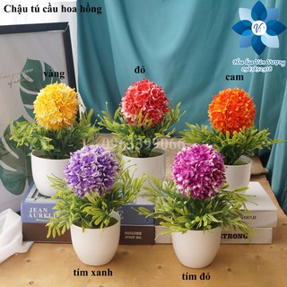 Chậu Hoa Giả 🌺FREESHIP🌺 Chậu Hoa Nhựa Để Bàn