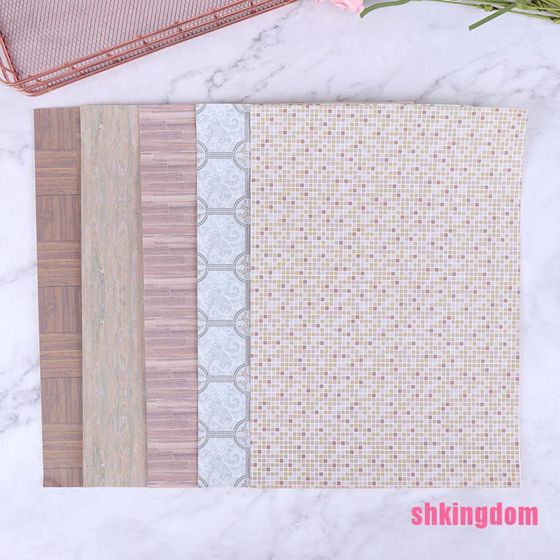 Tấm giấy lót trang trí nội thất nhà búp bê độc đáo tỉ lệ 1:12