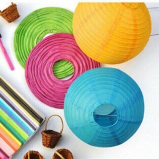Đèn lồng vải 20cm đủ màu