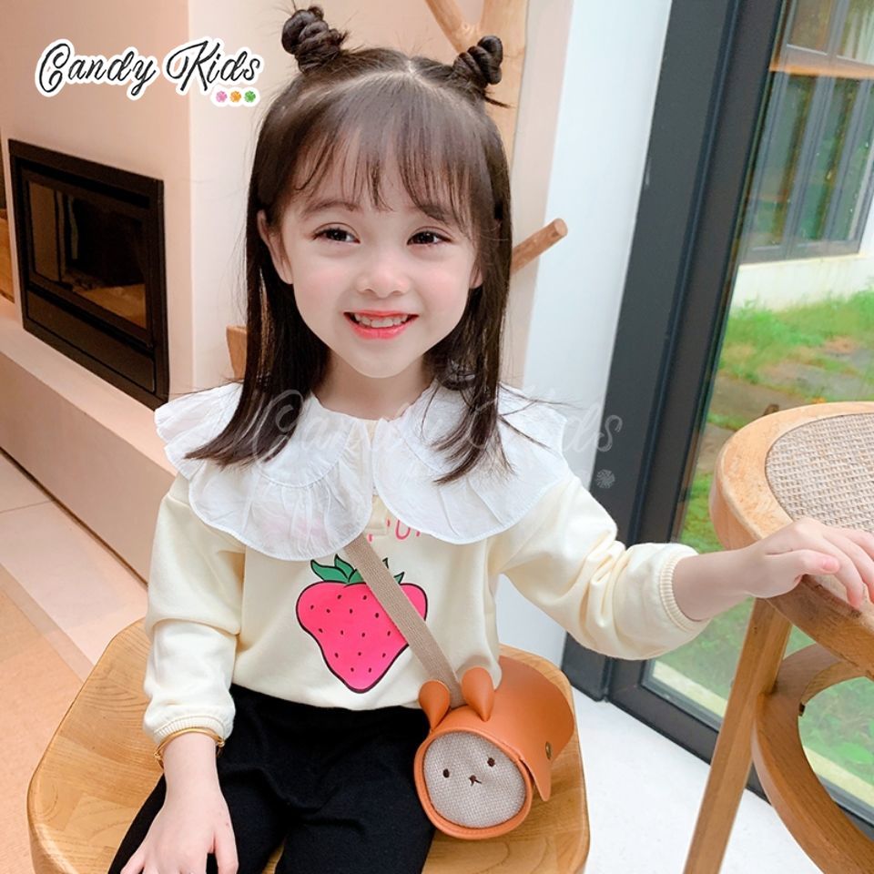 NEW Áo Sweater Cotton Thời Trang Cho Bé Gái (1-6 Tuổi)