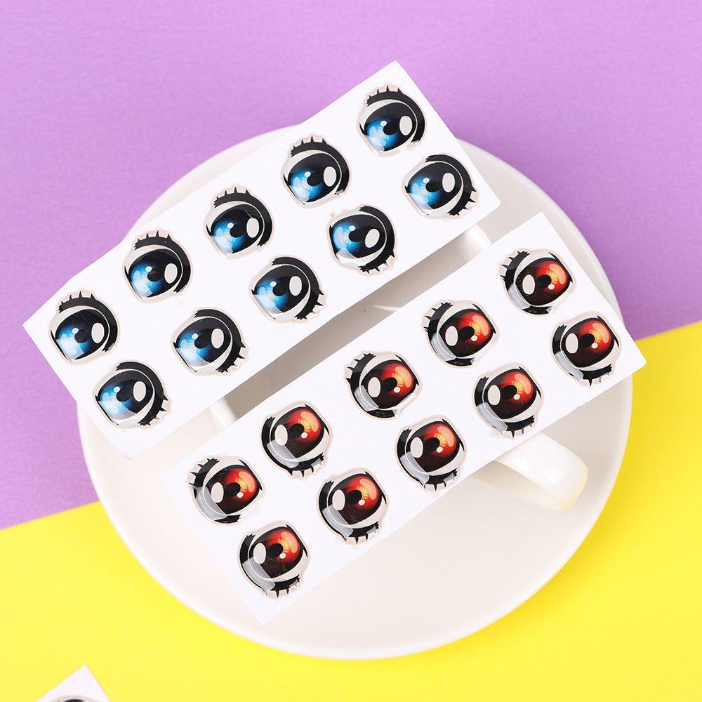 RAINBOW Bộ 5 Cặp Miếng Dán Mắt Hoạt Hình 15mm