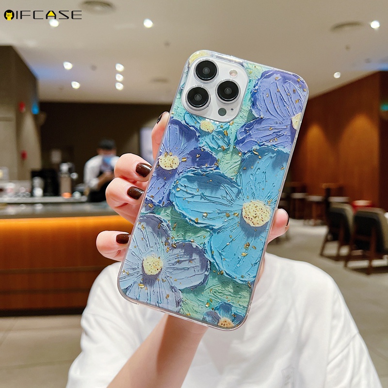 Ốp Điện Thoại Epoxy Mềm Hình Hoa Hướng Dương Nhiều Màu Sắc Lấp Lánh Cho iPhone 13 12 Mini 13 12 Pro Max