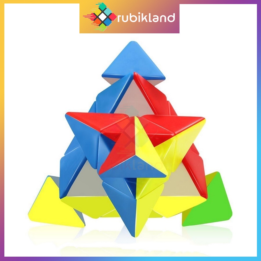 Rubik Pyraminx Stickerless QiYi QiMing Rubic Biến Thể Tam Giác Kim Tự Tháp Đồ Chơi Trí Tuệ