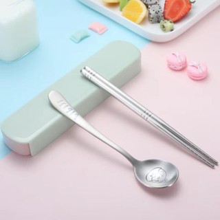 Bộ thìa, đũa cá nhân cao cấp cho bé