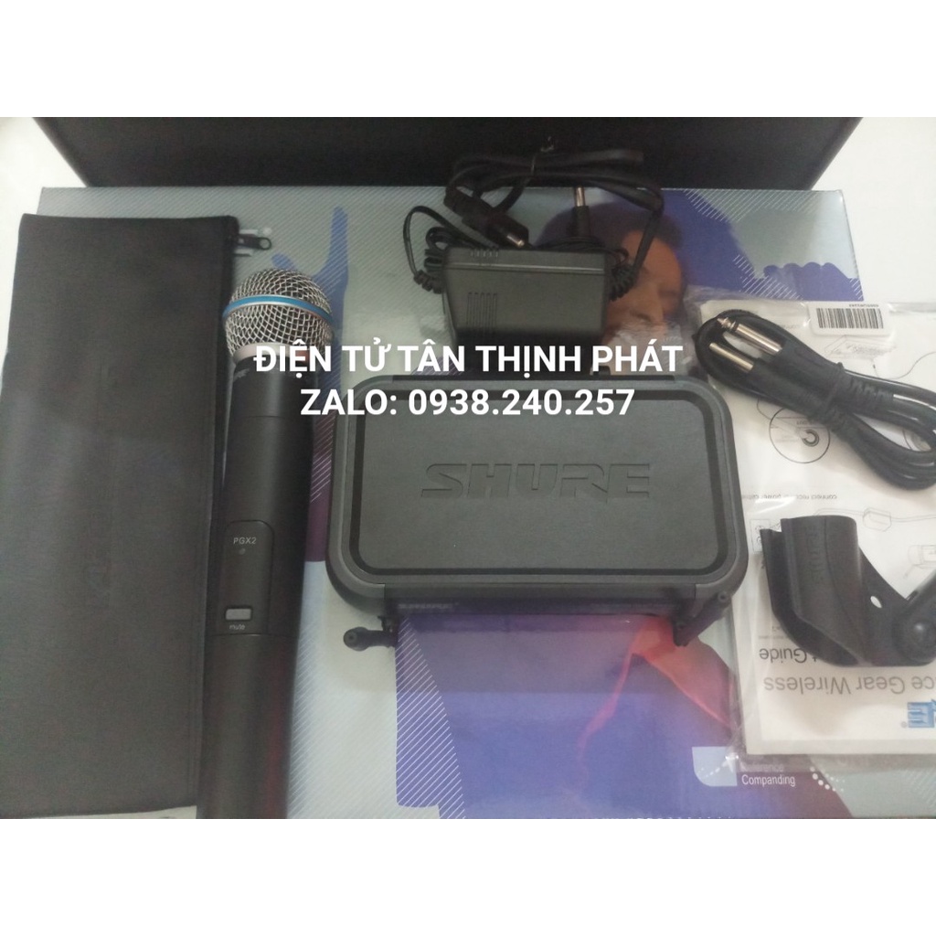 Bộ micro không dây shure BETA 58A loại tốt - shure pgx4 - shure pgx4/beta58a - micro không dây