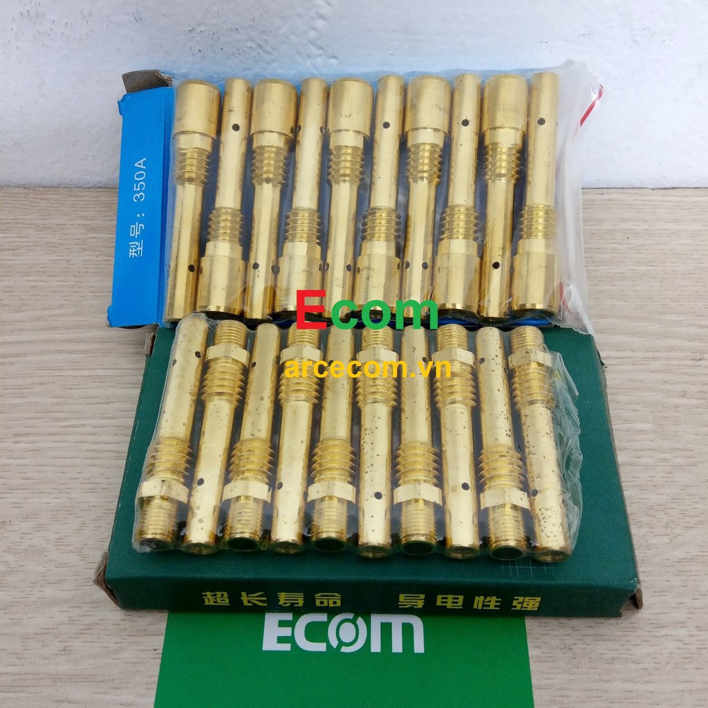 Nối bép mig 350 ren ngoài đồng vàng - Phụ kiện Mig 350