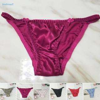 Quần lót lụa satin mềm không mối nối cho nữ