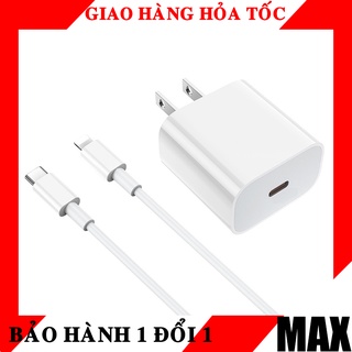Bộ sạc nhanh iphone 20w pd củ cáp sạc ipad dây sạc nhanh iphone 11/11promax/12 promax