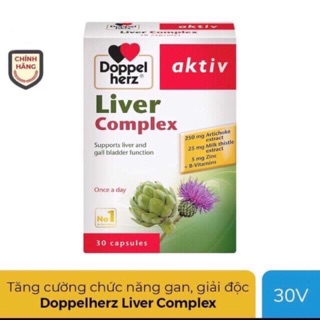 DoppelHerz Liver Complex (Made in Đức)(hàng chính hãng)(người tiếp xúc với hoá chất độc hại cho gan,uống rượu bia...)
