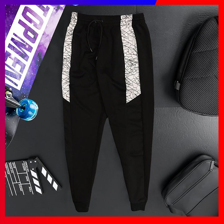 Quần Dài Thể Thao Nam 🎁FREESHIP – HÀNG CHẤT🎁 Lưng Thun Dây Buộc, Túi Khóa Kéo, Thun Poly 2 Da 4 Chiều Cao Cấp - HM