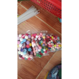 pom pom size nhỏ 100 viên