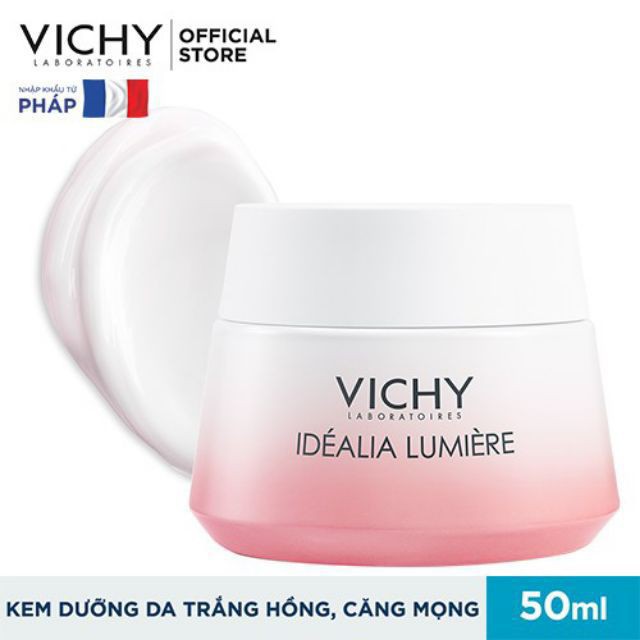 {TRẮNG HỒNG DA} VICHY- KEM DƯỠNG DA TRẮNG HỒNG CĂNG MỌNG IDEALIA LUMIERE 50ML