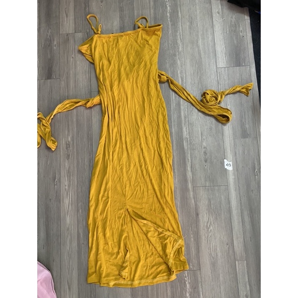 2hand đầm body vàng