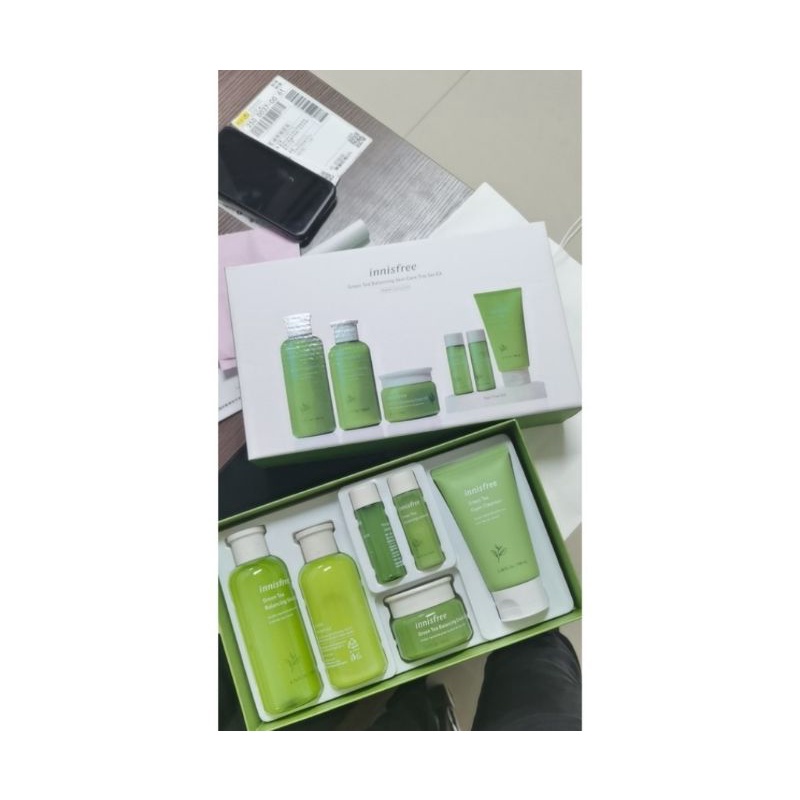 BỘ DƯỠNG TRÀ XANH INNISFREE GREEN TEA BALANCING SPECIAL SKIN CARE EX SET 6 MÓN