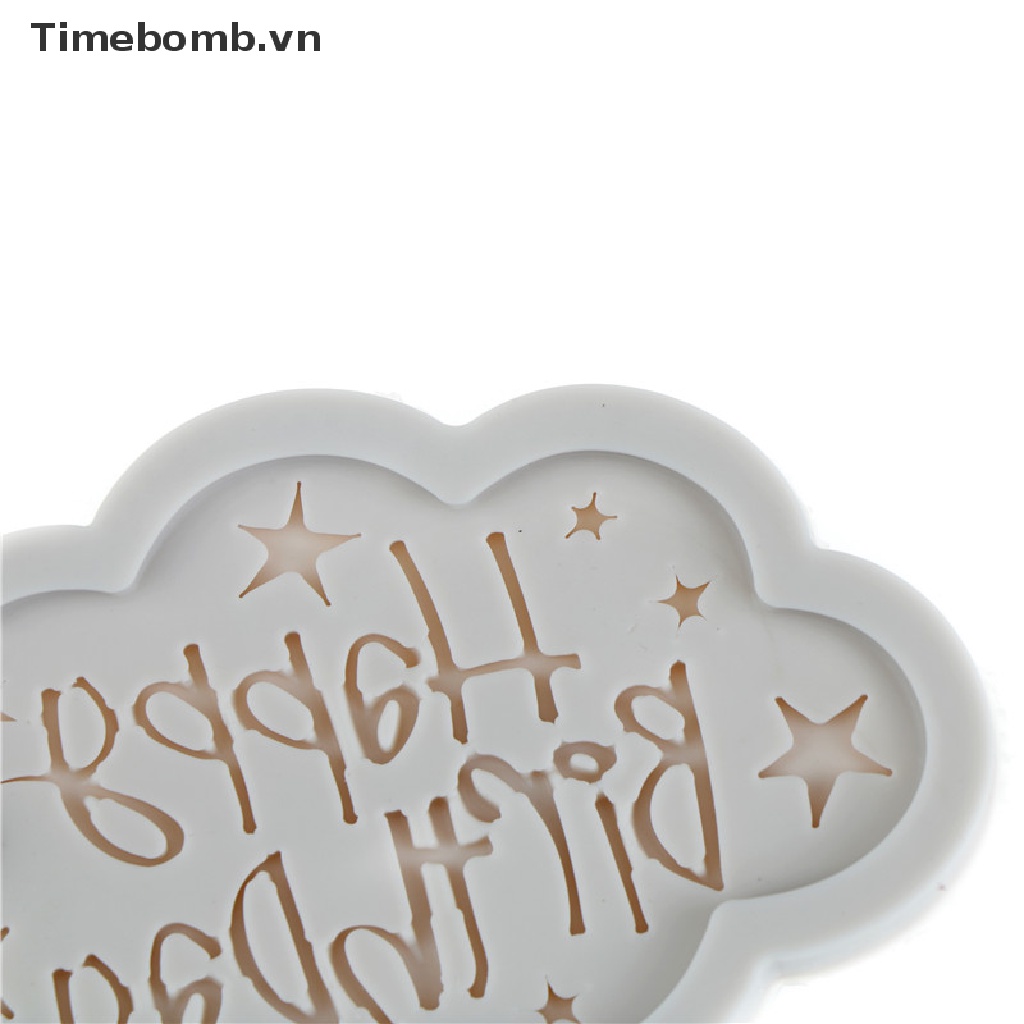 Khuôn Làm Bánh Sinh Nhật Hình Chữ Happy Birthday Dễ Thương